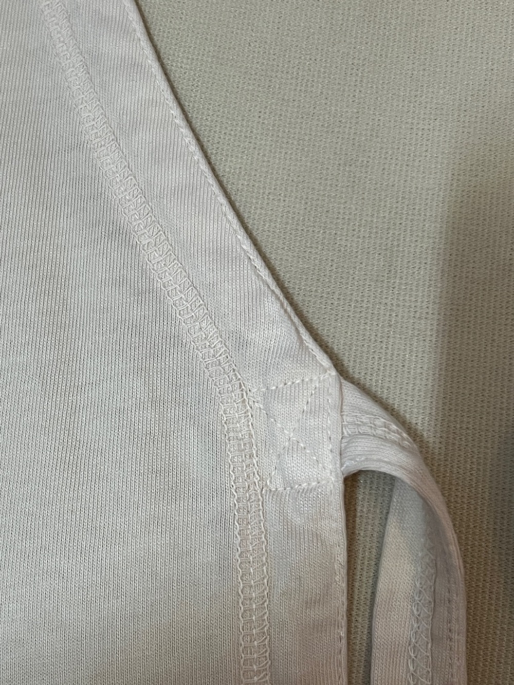 LOGO by Lori Goldstein Ombre Tie-Front Cotton Jacket in Cream and Navy - Picture 8 of 13